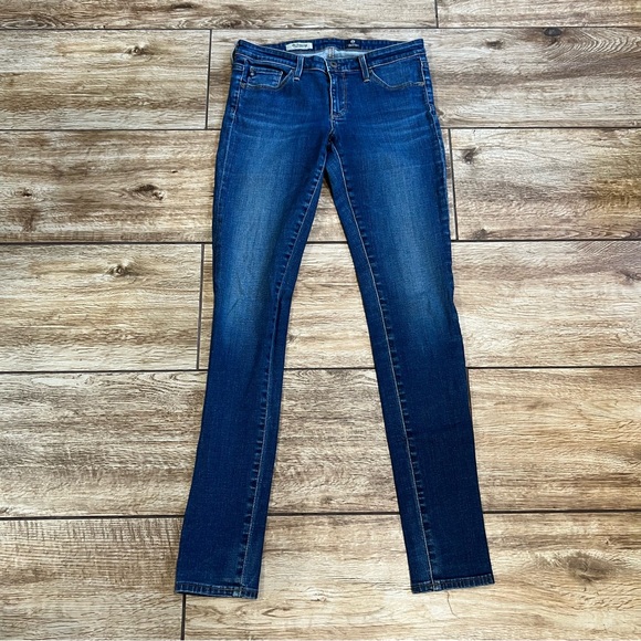 AG Adriano Goldschmied The Legging Super Skinny Fit Jeans Size 27 R Dark Blue - Picture 9 of 15